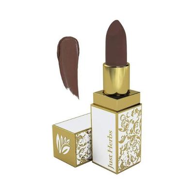 Just Herbs Ayurvedic Creamy Matte Lipstick with Jojoba Oil & Vitamin E Plum Taupe 4.2gm - Lipsticks