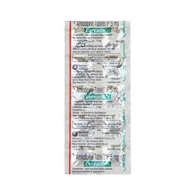 Corvadil 5mg Tablet 10'S - Hypertension-Cal