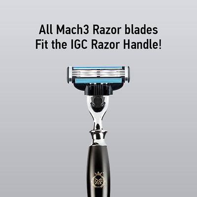India Grooming Club Matte black Shaving Razor Handle 1's - Shavers