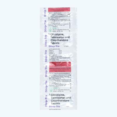 Dilnip Trio Tablet 10'S - Hypertension-Ang