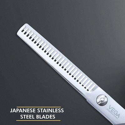 Vega Professional Silver Ice 28 Thinning Silver Line Hairdressing Scissor (VPVSC-28) 1's - Grooming Kits