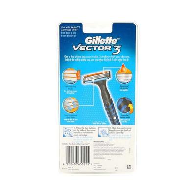 Gillette Vector 3 Manual Shaving Razor 1's - Razors & Cartridges
