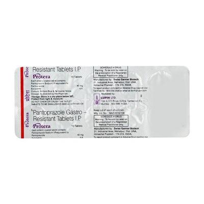 Protera Tablet 10'S - Ulcer/Reflux/Flatulence-Aaa