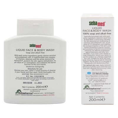 SEBAMED FACE & BODY WASH Liquid 200ml - Shower Gels & Body Wash