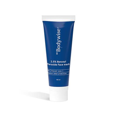 Be Bodywise 2.5% Benzoyl Peroxide Face Wash 100 ml - Face Wash & Cleansers