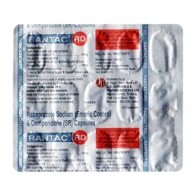 RANTAC RD Capsule 15's - Ulcer/Reflux/Flatulence-Aaa