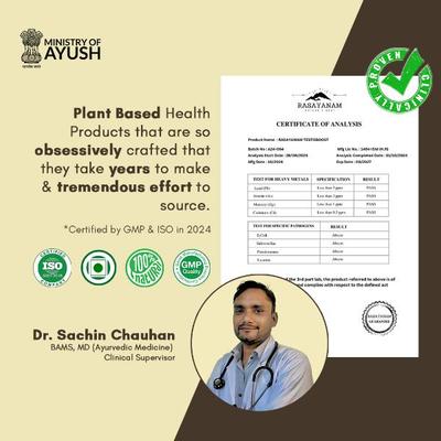 Rasayanam Testoboost Capsules 60's - Workout Essentials