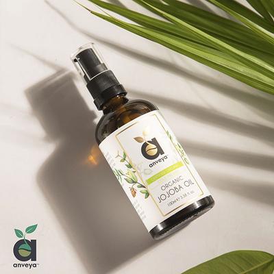 Anveya Jojoba Oil, Organic 100ml - Carrier Oils