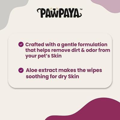 Pawpaya Eye Wipes New 20 x 18 cm 40's - Pet Grooming