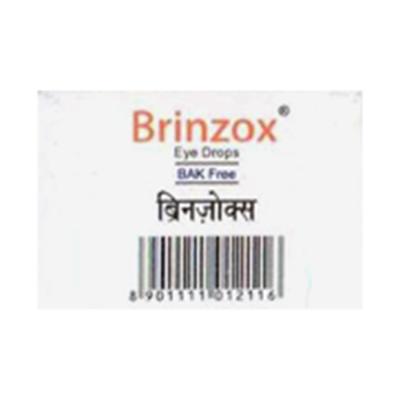 BRINZOX BAK FREE Eye Drops 5ml - Glaucoma-Ant