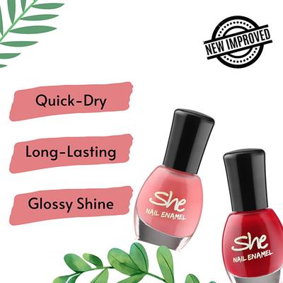 SHE MAKE UP NAIL ENAMEL 107 8 ml - Nail Polish