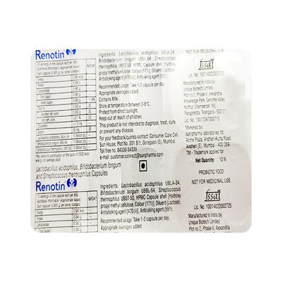RENOTIN Capsule 10's - Diarrhoea-Ant