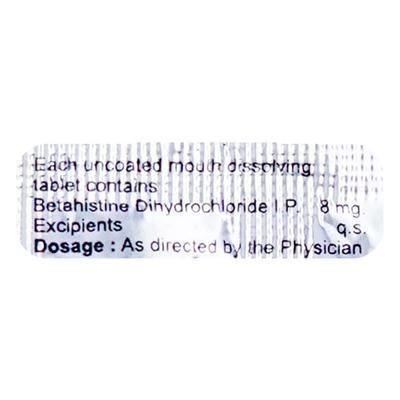 VERNA MD 8mg Tablet 10's - Vertigo-Ant