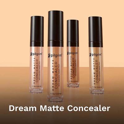 Pilgrim Full Coverage Concealer Crease Resistance & Lightweight with Matte Finish Beige-15 7.3 ml - Concealer