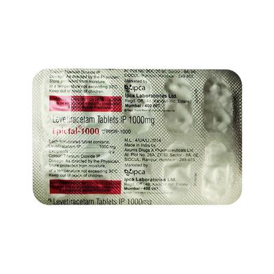 Epictal 1000Mg Tablet 10's - Epilepsy/Convulsion-Ant