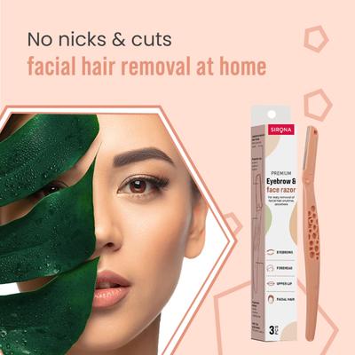 Sirona Premium Eyebrow & Face Razor 3's - Shaving & Hair Removal