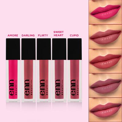 ENN Semi Matte Liquid Lipstick Kit - Pretty Pinks 5's - Liquid Lipsticks