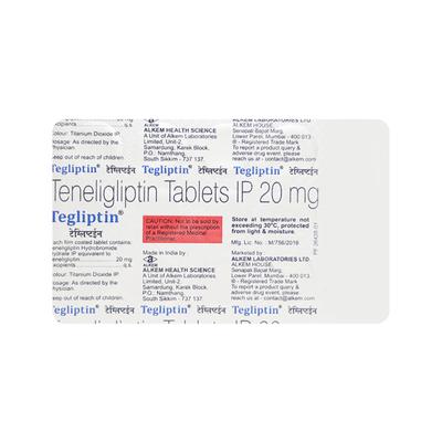 Tegliptin 20mg Tablet 15'S - Diabetes-Ant