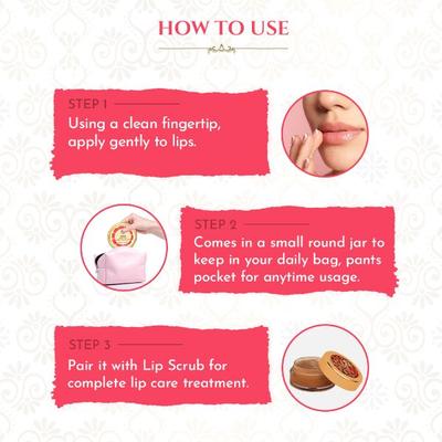 Khadi Essentials Beetroot Lip Balm with Beeswax Shea Butter for Dry and Chapped Lips 5 gm - Lip Balms