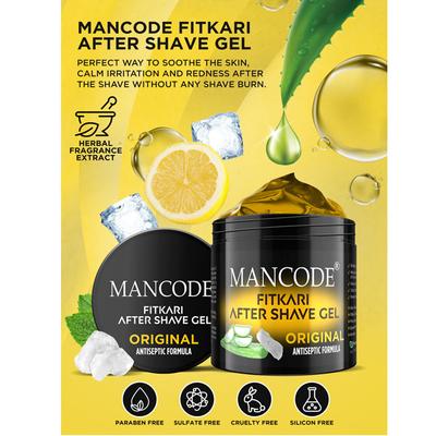 Mancode Fitkari After Shave Gel Original Antiseptic Formula 100 gm - Shaving Gels