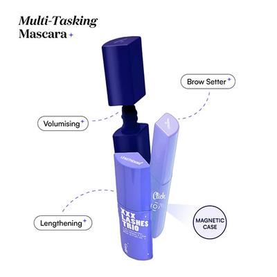 Gush Beauty Xxx Lashes Trio-Black Out 18 gm - Mascaras