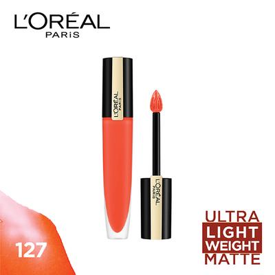 L'Oreal Paris Rouge Signature Matte Liquid Lipstick 127 I Vibrate 7 ml - Lipsticks