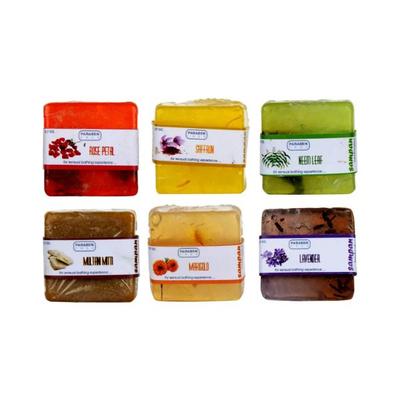Sampan Handcrafted Glycerine Bathing bar Gift Box 120 gm - Soaps