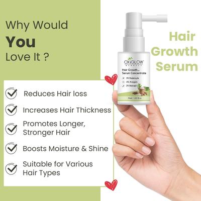 OxyGlow Herbals Hair Growth Serum Concentrate 30 ml - Hair Serums