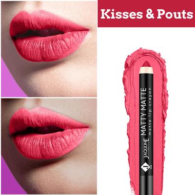 Jaquline USA Matty Matte Lip Crayon Kisses & Pouts 3 2.8 gm - Lip Crayons