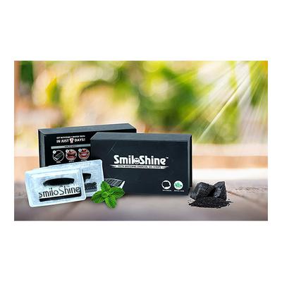 SmiloShine Teeth Whitening Charcoal Gel Strips 7's - Floss & Tongue Cleaners