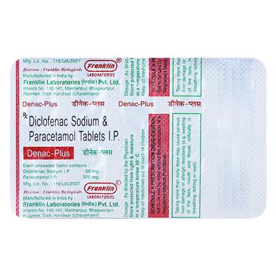 DENAC PLUS Tablet 10's - Pain relief-Nsa