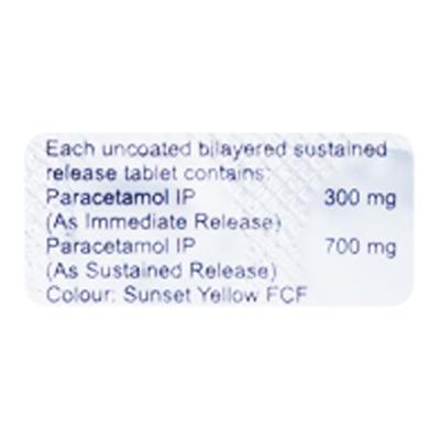 PARASAFE 1000 Tablet 10's - Pain relief-Ano