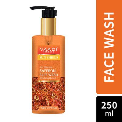 Skin Whitening Saffron Face Wash With Sandal Extract 250 ml - Face Washes