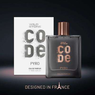 Wild Stone Code Pyro Eau De Parfum for Men, Bold, Intense & Vibrant Fragrance, Luxury Men Perfume 100 ml - Men Perfumes (Edt/Edp)