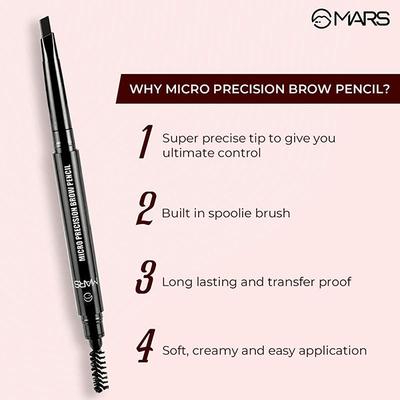 MARS Micro Precision Eye Brow Pencil - Brown 0.2gm - Eyebrow Pencils & Enhancers