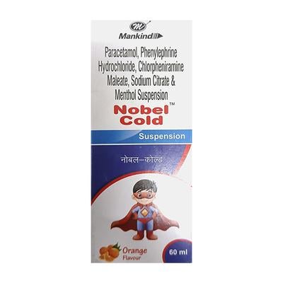 NOBEL COLD Orange Flavour Suspension 60ml - Cough And Cold-Cou