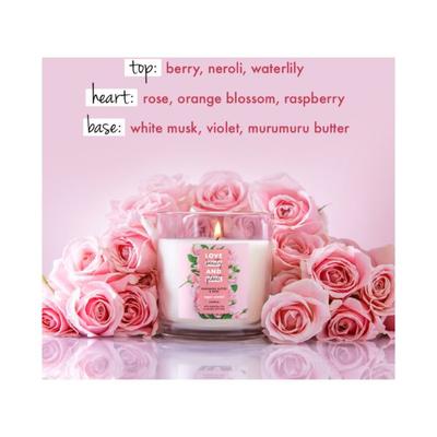 Love Beauty And Planet Murumuru Butter & Rose Candle 200 gm - Others