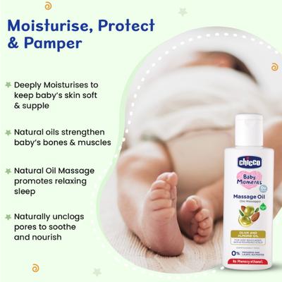 Chicco Baby Moments Massage Oil 200 ml - Creams, Lotions & Oils