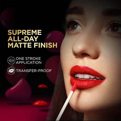 Faces Canada Comfy Matte Liquid Lipstick - No Big Deal 12 , 3 ml 10HR Stay No Dryness - Lip Stains & Tints