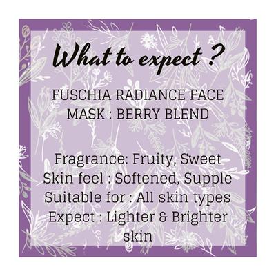 Fuschia Radiance Face Mask - Berry Blend 50 gm - Masks & Peels