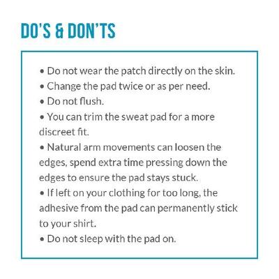 Sirona Under Arm Sweat Pads for Men and Women (Pack of 2 x 12's) - Intimate Care