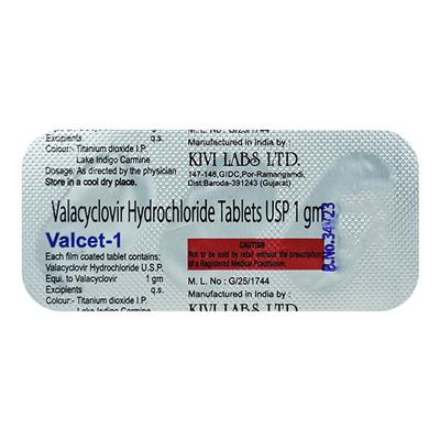 VALCET Tablet 3's - Viral infections-Ant