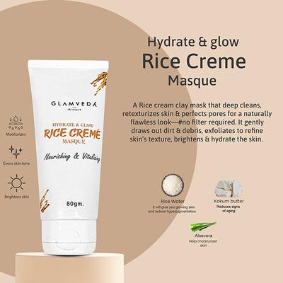 Glamveda Korean Glass Skin Rice & Ceramide Brightening Combo For Women5 Items With Premium Gift Box 1's - Makeup Kits & Sets