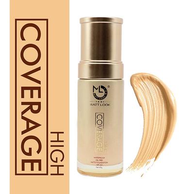 Matt Look High Coverage Waterproof Oil Free Matte Foundation SPF 25, Ivory 45 gm - Foundation