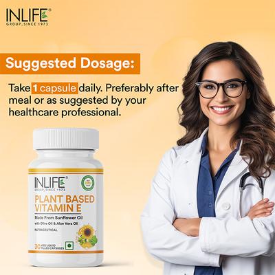 Inlife Plant Based Vitamin E Vegan Liquid Capsule 30's - Digestive Health