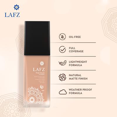 Lafz Rose Serum Foundation, Medium Beige 30 ml - Foundation