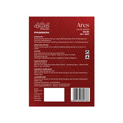 Bold Care Ares Longest Lasting EDP Oud Perfume for Men 100 ml - Men Perfumes (Edt/Edp)