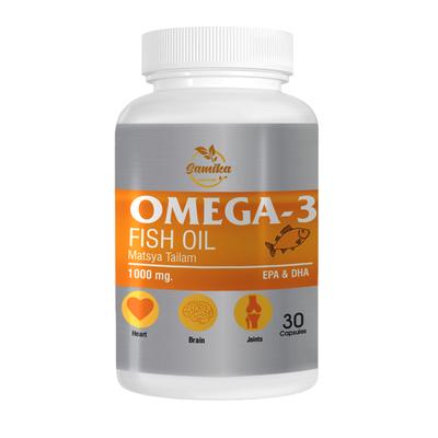 Samika Nutricare Omega 3 Fish Oil 1000mg Capsules 30's - Omega Fish Oil Fatty Acids