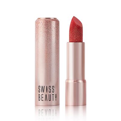 Swiss Beauty More Than Glitter Lipstick -Glimmer Coral 3 gm - Lipsticks