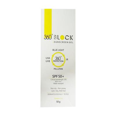 360 BLOCK SPF 50+ Sunscreen Gel 50gm - Sunscreen Preparations-Oth